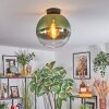 Koyoto Plafoniera, Lampada a sfera 12 cm Verde, Chiaro, 1-Luce