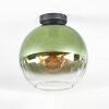 Koyoto Plafoniera, Lampada a sfera 12 cm Verde, Chiaro, 1-Luce