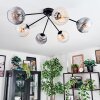 Koyoto Plafoniera, Lampada a sfera 77.5 cm Ambrato, Chiaro, Grigio fumo, 6-Luci