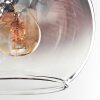 Koyoto Plafoniera, Lampada a sfera Cromo, Chiaro, Grigio fumo, 4-Luci