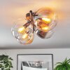 Gastor Plafoniera, Lampada a sfera Ambrato, Chiaro, Grigio fumo, 4-Luci