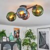 Koyoto Plafoniera, Lampada a sfera Blu, Verde, Ramato, 4-Luci