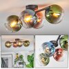 Koyoto Plafoniera, Lampada a sfera Blu, Verde, Chiaro, Ramato, 4-Luci