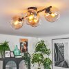 Koyoto Plafoniera, Lampada a sfera Ambrato, Chiaro, 4-Luci