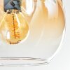 Koyoto Plafoniera, Lampada a sfera Ambrato, Chiaro, Grigio fumo, 4-Luci
