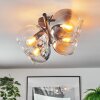 Koyoto Plafoniera, Lampada a sfera Ambrato, Chiaro, Grigio fumo, 4-Luci