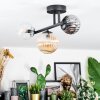 Chehalis Plafoniera, Lampada a sfera Ambrato, Chiaro, Grigio fumo, 3-Luci