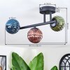 Chehalis Plafoniera, Lampada a sfera Blu, Verde, Ramato, 3-Luci