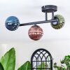 Chehalis Plafoniera, Lampada a sfera Blu, Verde, Ramato, 3-Luci