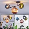 Chehalis Plafoniera, Lampada a sfera Blu, Verde, Ramato, 3-Luci