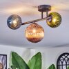 Chehalis Plafoniera, Lampada a sfera Blu, Verde, Ramato, 3-Luci
