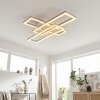 Marluk Plafoniera LED Cromo, Sabbia, Bianco, 1-Luce