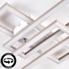 Marluk Plafoniera LED Cromo, Sabbia, Bianco, 1-Luce