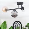 Chehalis Plafoniera, Lampada a sfera Ambrato, Chiaro, Grigio fumo, 3-Luci