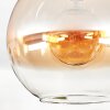Koyoto Plafoniera, Lampada a sfera 30 cm Ambrato, Chiaro, 1-Luce