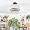 Koyoto Plafoniera, Lampada a sfera 30 cm Chiaro, Grigio fumo, 1-Luce