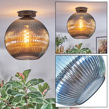 Koyoto Plafoniera, Lampada a sfera 30 cm Blu, 1-Luce