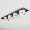 Falor Plafoniera LED Nero, 1-Luce