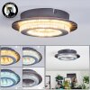 Lidor Plafoniera LED Grigio, Nero, 1-Luce