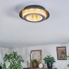 Lidor Plafoniera LED Grigio, Nero, 1-Luce