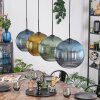 Koyoto Lampadario a sospensione, Lampada a sfera, Lampada a sospensione Blu, Oro, Verde, 4-Luci