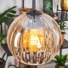 Koyoto Lampadario a sospensione, Lampada a sfera, Lampada a sospensione Ambrato, Chiaro, 1-Luce