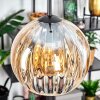 Koyoto Lampadario a sospensione, Lampada a sfera, Lampada a sospensione Ambrato, Chiaro, 1-Luce