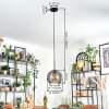Koyoto Lampadario a sospensione, Lampada a sfera, Lampada a sospensione Grigio fumo, 1-Luce