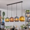 Koyoto Lampadario a sospensione, Lampada a sfera, Lampada a sospensione Blu, Oro, Verde, Ramato, 4-Luci