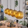 Koyoto Lampadario a sospensione, Lampada a sfera, Lampada a sospensione Oro, 4-Luci