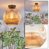 Ripoll Plafoniera, Lampada a sfera Ambrato, 1-Luce