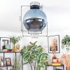 Koyoto Plafoniera, Lampada a sfera 30 cm Blu, 1-Luce