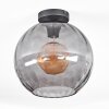 Koyoto Plafoniera, Lampada a sfera 30 cm Grigio fumo, 1-Luce