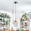 Koyoto Lampadario a sospensione, Lampada a sfera, Lampada a sospensione 20 cm Ambrato, Chiaro, 1-Luce