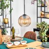 Koyoto Lampadario a sospensione, Lampada a sfera, Lampada a sospensione 20 cm Ambrato, Chiaro, 1-Luce