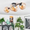 Koyoto Plafoniera, Lampada a sfera Ambrato, 4-Luci