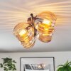 Koyoto Plafoniera, Lampada a sfera Ambrato, 4-Luci