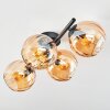 Koyoto Plafoniera, Lampada a sfera Ambrato, 4-Luci