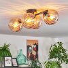 Koyoto Plafoniera, Lampada a sfera Ambrato, 4-Luci