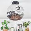 Ripoll Plafoniera, Lampada a sfera Cromo, Grigio fumo, 1-Luce
