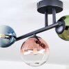 Chehalis Plafoniera, Lampada a sfera Blu, Verde, Chiaro, Ramato, 3-Luci