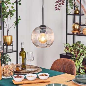 Koyoto Lampadario a sospensione, Lampada a sfera, Lampada a sospensione 20 cm Chiaro, 1-Luce