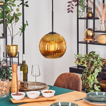 Koyoto Lampadario a sospensione, Lampada a sfera, Lampada a sospensione Oro, 1-Luce
