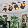 Alsen Plafoniera, Faretto da soffitto Nero, 4-Luci