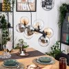 Gastor Lampadario a sospensione, Lampada a sfera, Lampada a sospensione Ambrato, Chiaro, Grigio fumo, 8-Luci