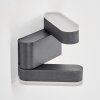 Fanek Lampada da parete per esterno, Lampade Up & Down, Applique LED Antracite, 2-Luci