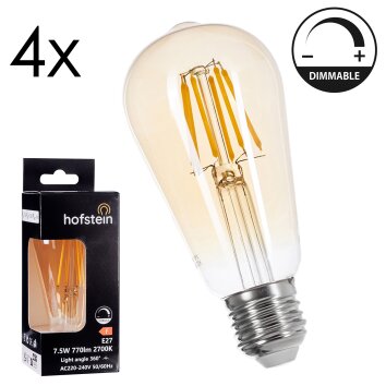 E27 LED 7.5 Watt bianco caldo dimmerabile 770 Lumen