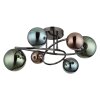 Illuminazione Globo Lighting Riha Plafoniera Grigio, 6-Luci