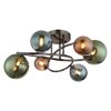 Illuminazione Globo Lighting Riha Plafoniera Grigio, 6-Luci