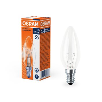 Illuminazione Osram E14 11 Watt bianco caldo 50 Lumen